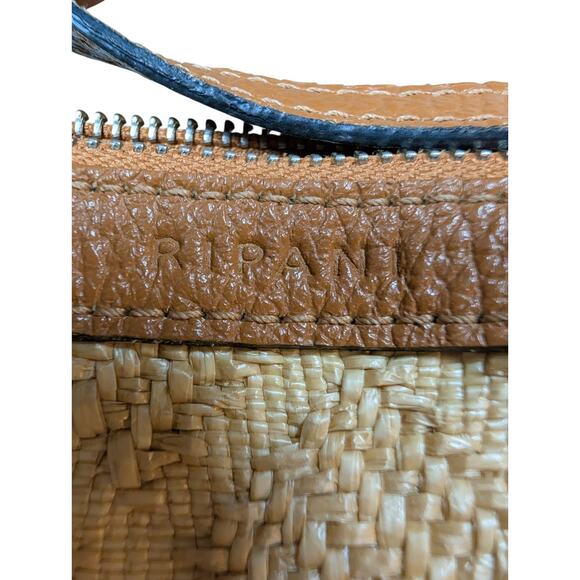 Ripani Genuine Leather Italian Handbag Rare Mint Removable Shoulder Strap - Picture 9 of 10